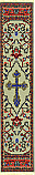 Woven Bookmark - St. Xenia Cross Tan