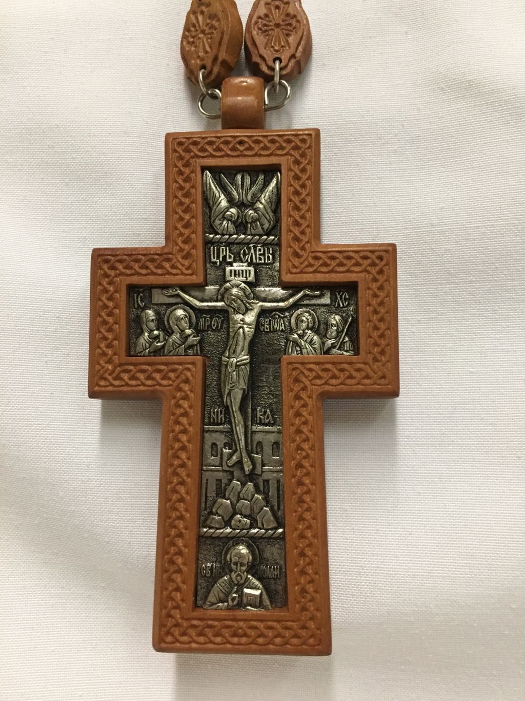 Pectoral Cross (wood & silver)