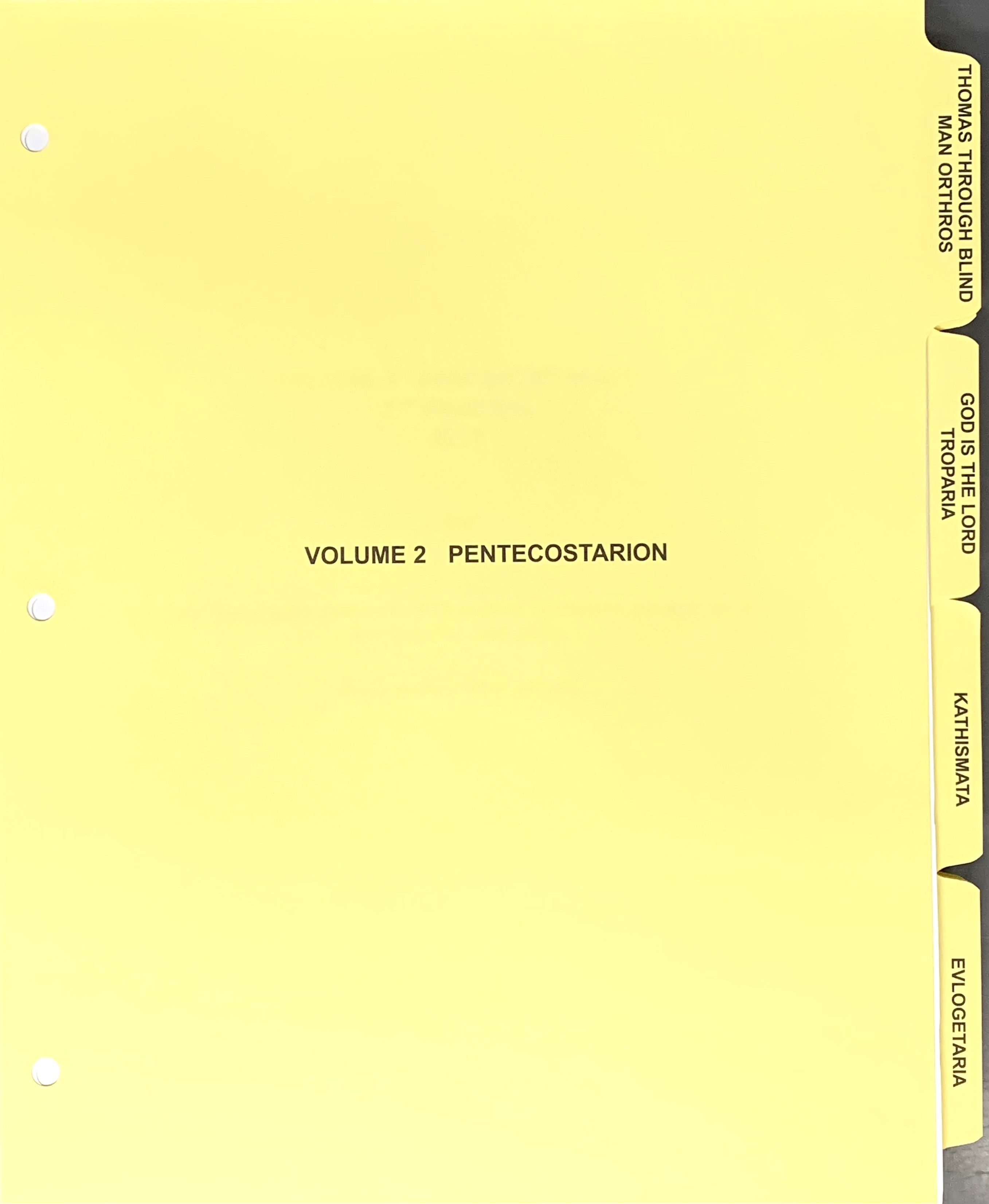 Pentecostarion Vol 2