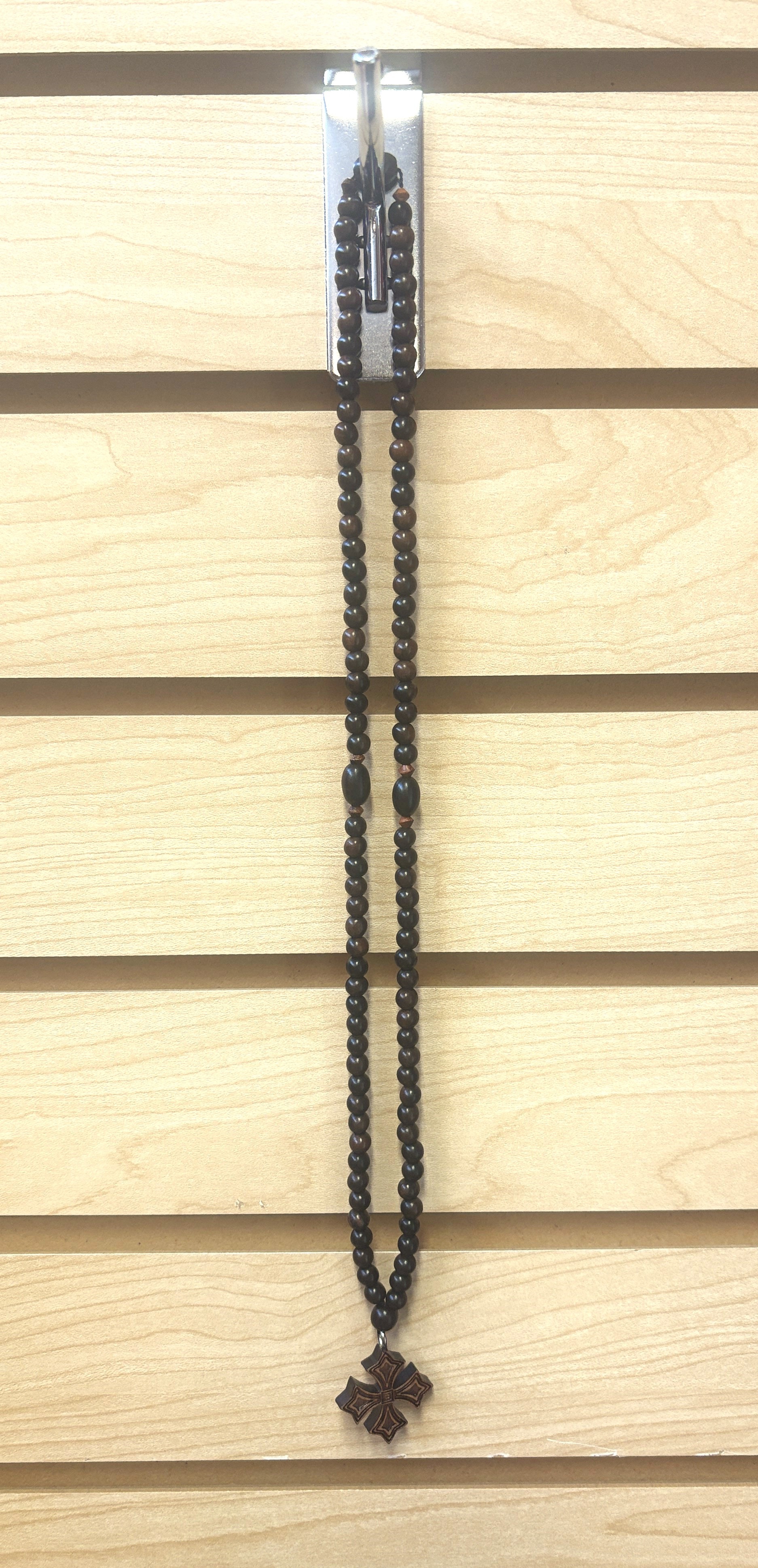 Ebony Tiger Wooden Prayer Bead Rope