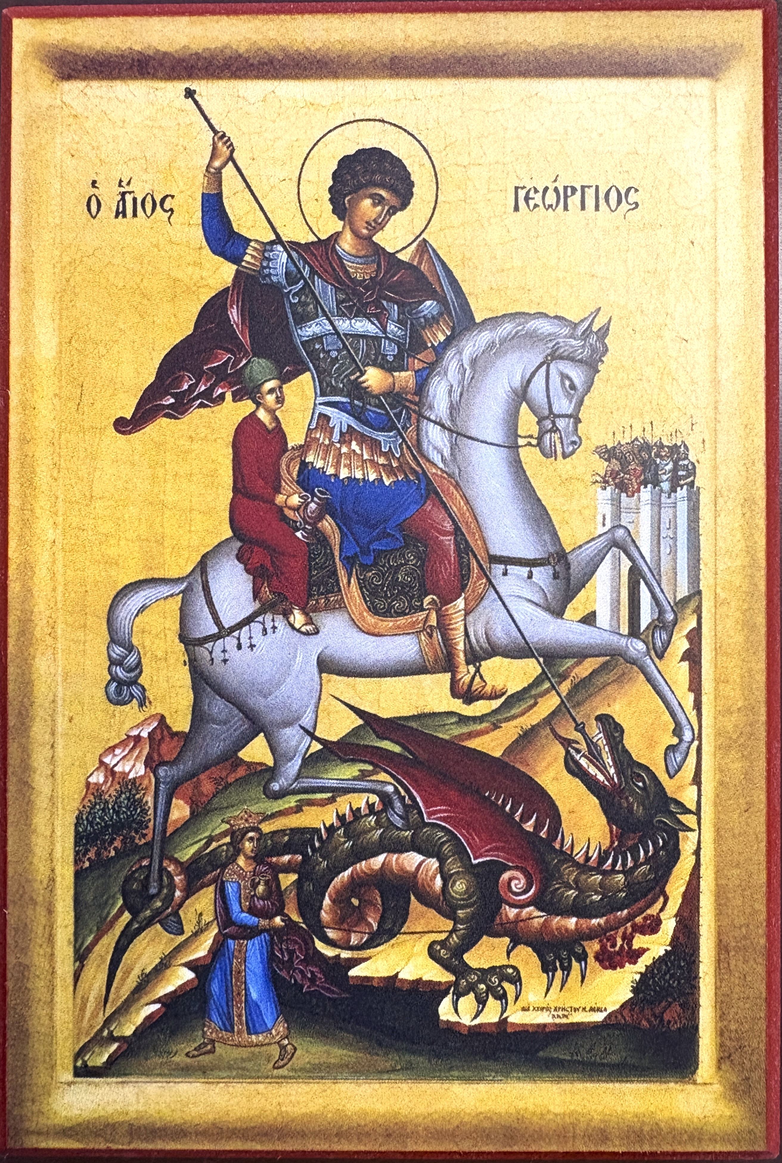 St George the Trophy-Bearer 4x6"