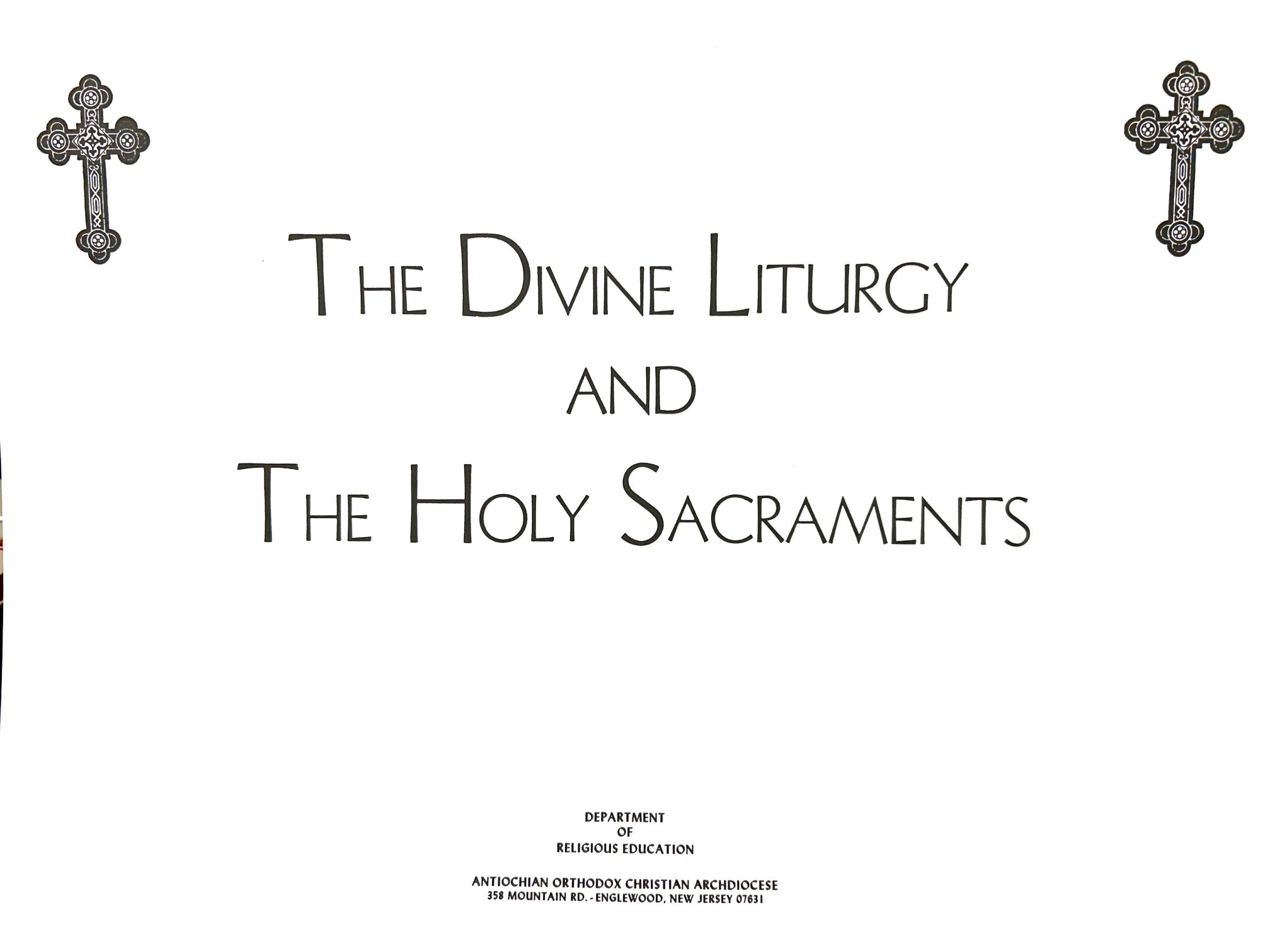 Divine Liturgy Flip Chart