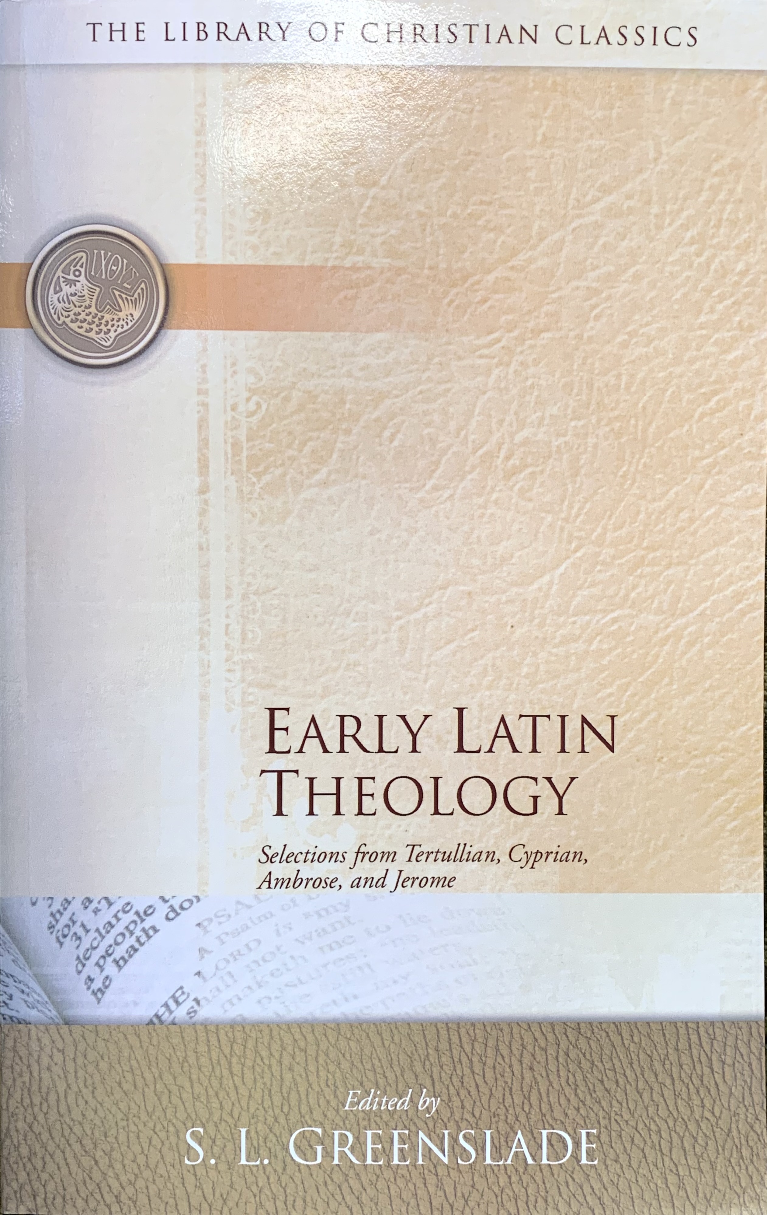 Early Latin Theology