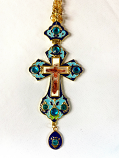 Pectoral Cross Blue