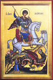 St George the Trophy-Bearer 4x6"