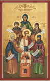 Synaxis of Holy Chanters & Hymnographers 4x6"
